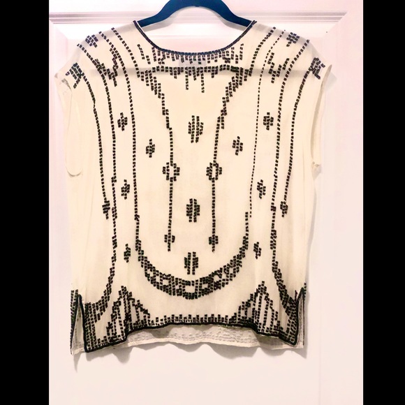 Gorgeous Gryphon Hand Beaded Top - Picture 4 of 6